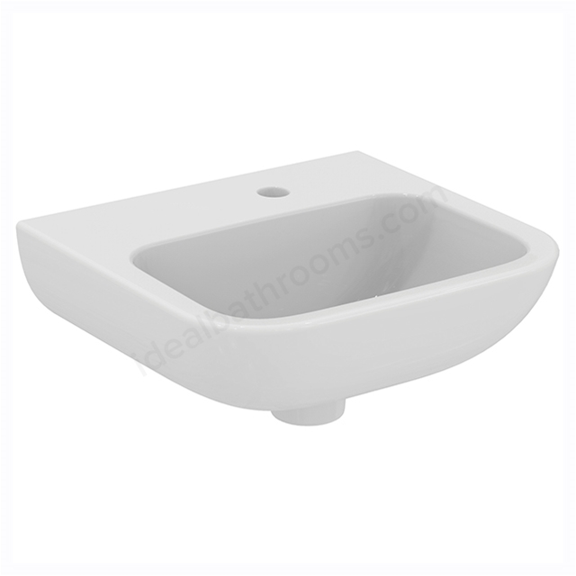 Armitage Shanks Portman 21 400mm Basin With 1 Right-Hand Taphole, No Overflow Or Chainstay Hole
