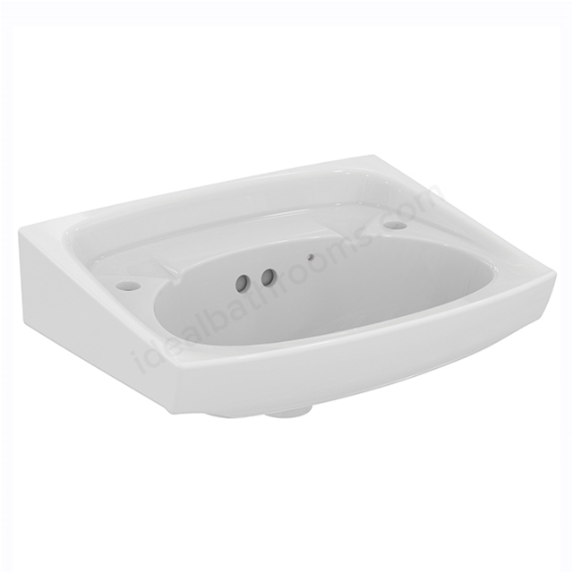 Armitage Shanks Royalex 560mm Pedestal Basin With 2 Corner Tapholes, Overflow And Chainstay Hole
