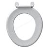 Armitage Shanks Bakasan Toilet Seat Only With Stainless Steel Rod And Plastic Top Fix Hinges