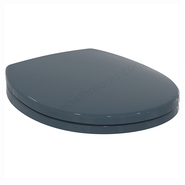 Armitage Shanks Contour 21 Toilet Seat & Cover With Top Fixing Hinges, Charcoal