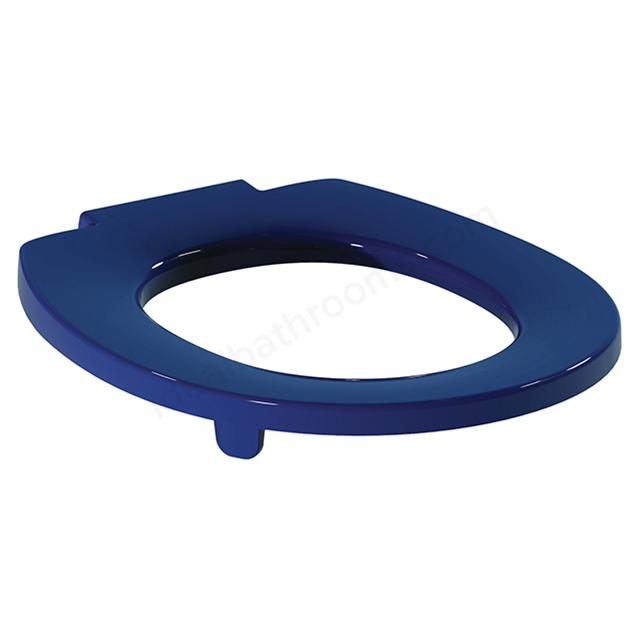 Armitage Shanks Contour 21 Toilet Seat Only With Top Fixing Hinges And Retaining Buffers, Blue