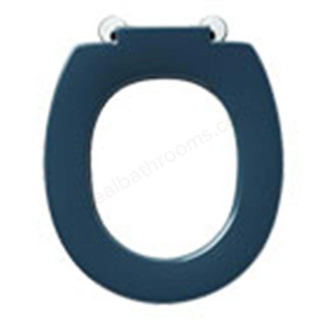 Armitage Shanks Contour 21 Toilet Seat Only With Top Fixing Hinges And Retaining Buffers, Charcoal