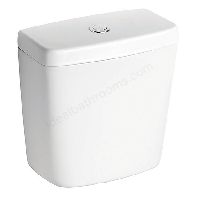 Armitage Shanks Sandringham 21 Low Level 6/4 Litre Cistern With Dual Flush Valve, Bottom Supply And Internal Overflow