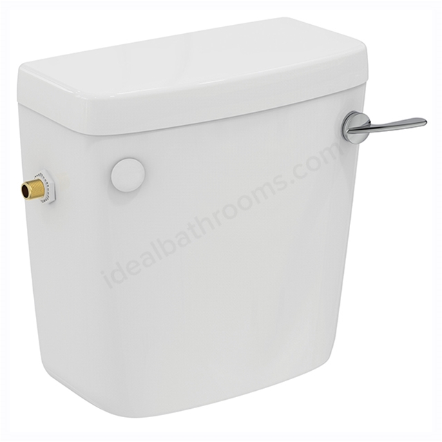Armitage Shanks Sandringham 21 Low Level 6 Litre Cistern With Single Flush Syphon, Side Supply And Internal Overflow