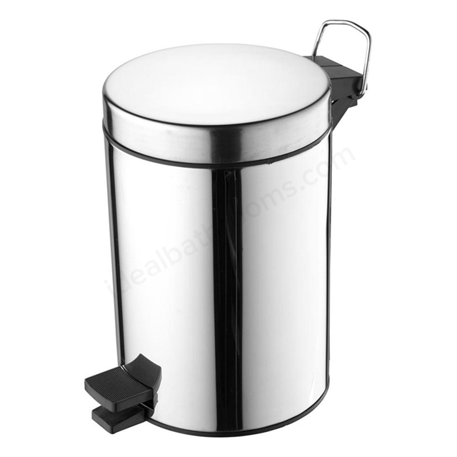 Ideal Standard IOM Pedal Waste Bin 3 Litre; Stainless Steel