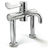 Armitage Shanks Markwik 21 Demountable Pillar Mixer With Integral Thermostat, Single Sequential Lever, Detachable Spout And Armitage Bioguard Outlet Fitted