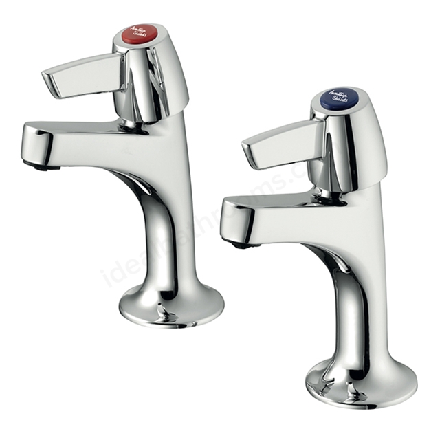 Armitage Shanks Sandringham 21 High Neck Pillar Taps With Lever Handles