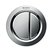 Geberit TYPE01 Dual Flush Button; for Concealed Cisterns 80mm; for Solid & Dry Walls; Gloss Chrome
